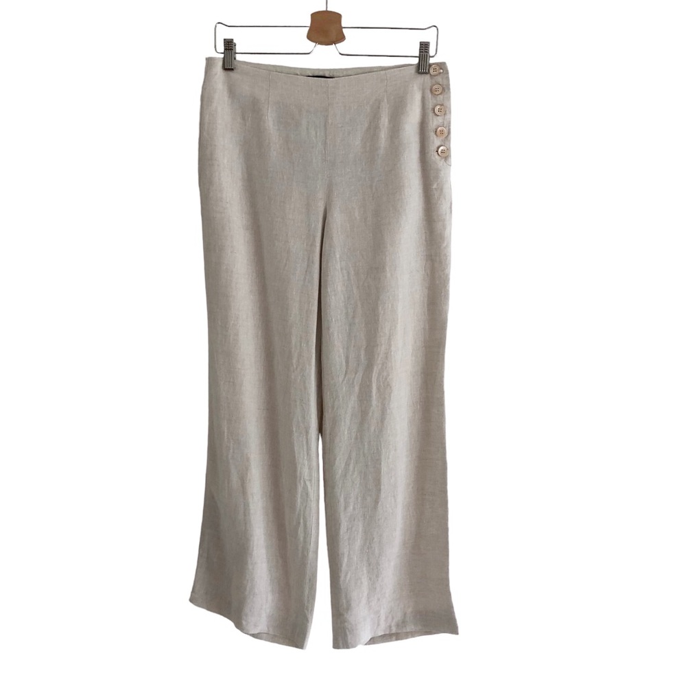 Talbots 100% Linen Pants Beige Pants Size 6 Petite